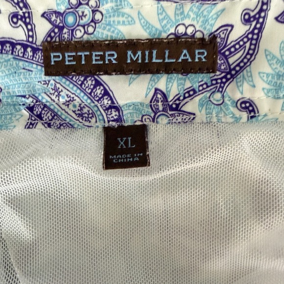 Mens Peter Millar Seaside Collection Blue Purple Paisley Swim Trunks Size XL - Picture 4 of 8